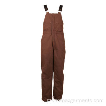 Khaki Winter Bib Pants